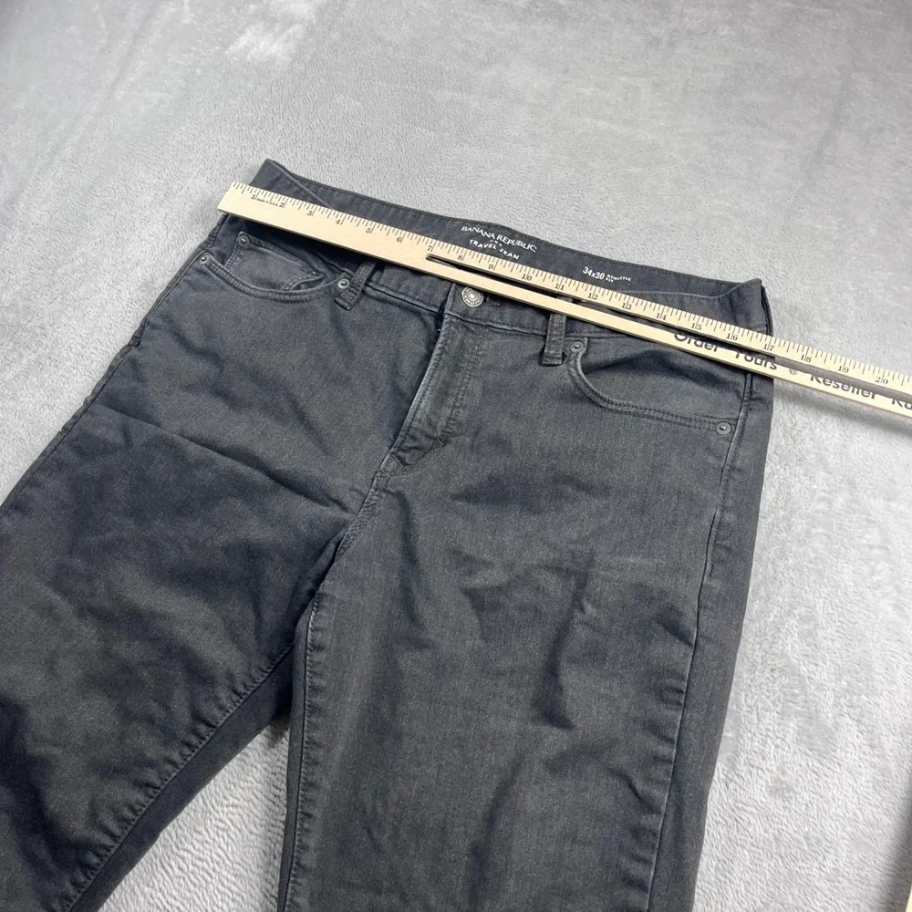 Banana Republic Travel‎ Jean Mens 34x30 Athletic Fit Charcoal Gray Pants
